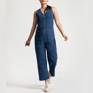 {NWT} DU/ER | Performance Denim Jumpsuit (Stone Wash)